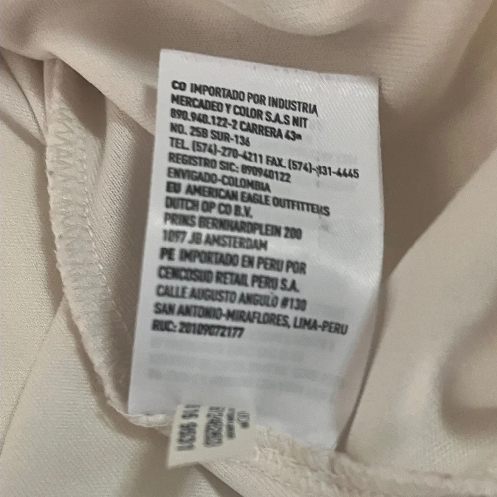 American Eagle Outfitters Small Vintage Ivory White Eyelet Tiered Boho Sundress - Picture 10 of 15